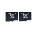 Boulanger: Carte Micro SD Essentielb Pack microSDHC 32+32 Go à 19.99€ au lieu de 29.99€