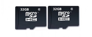 Boulanger: Carte Micro SD Essentielb Pack microSDHC 32+32 Go à 19.99€ au lieu de 29.99€