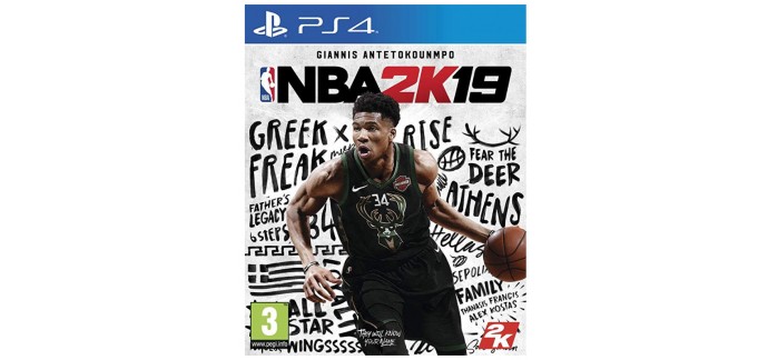 Amazon: NBA 2K19 sur PS4 à 9,20€