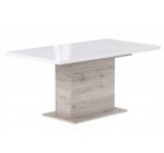 BUT: Table Rectangle + Allonge St Tropez Blanc/chêne à 260,55€