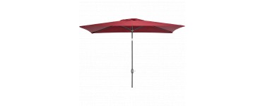 Alinéa: Parasol MUY avec mat inclinable et manivelle 2x3m rouge sumac à 60€