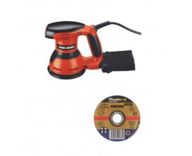 Cdiscount: BLACK & DECKER Ponceuse excentrique 125 mm 260W + Disque X32632 pour ponceuse angulaire à 36.99€
