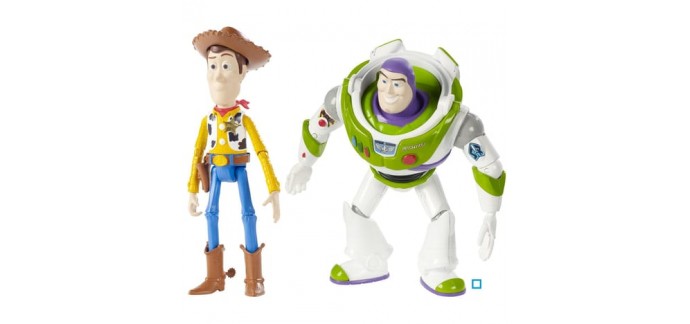 Auchan: MATTEL Pack 2 figurines Toy Story 17cm à 14.99€ au lieu de 19.99€