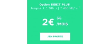 RED by SFR: [Clients RED by SFR] option débit plus pour 2€/mois au lieu de 5€