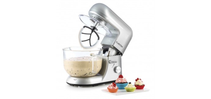 eBay: Robot pâtissier multifonction Klarstein Pétrisseur 1200W + accessoires à 92,99€