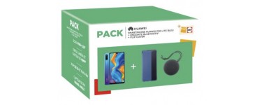 Fnac: Pack Smartphone Huawei P30 Lite Double SIM 128 Go Bleu + Enceinte Bluetooth + Etui folio à 329€