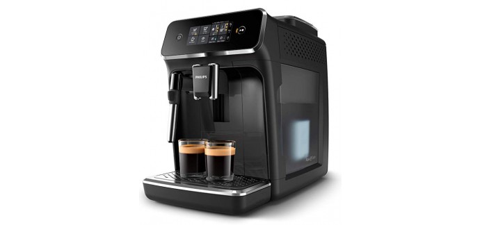Amazon: Machine Espresso automatique Philips EP2221/40 Séries 2200 Mousseur à lait Noir Laqué à 229.90€