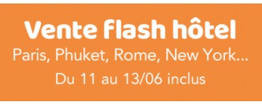 SNCF Connect: Vente flash  : jusqu'à 70% sur de nombreux hôtels