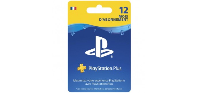 Cdiscount: Abonnement Playstation Plus 12 Mois PSVita-PS3-PS4 à 41.99€ au lieu de 59.99€