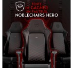 Materiel.net: Tentez de gagner un fauteuil noblechairs France HERO Noir/Rouge