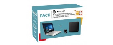 Fnac: Pack HP PC Ultra-Portable Pavilion 13-an0002nf 13.3" + Souris sans fil X3500 à 620.55€