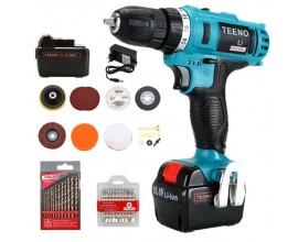 Cdiscount: TEENO Perceuse-visseuse sans fil PSR 2x16,8 V LI avec 35 accessoires à 49.01€ au lieu de 169€
