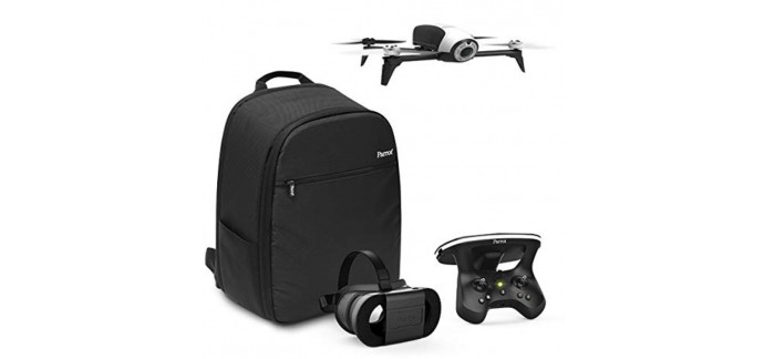 Amazon: Pack Drone Parrot Quadricoptère Bebop 2 + Lunette FPV + Skycontroller 2 + Sac à dos à 399,99€