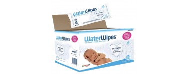 Amazon: 12 paquets de 60 lingettes bébé pour peaux sensibles WaterWipes à 34,96€