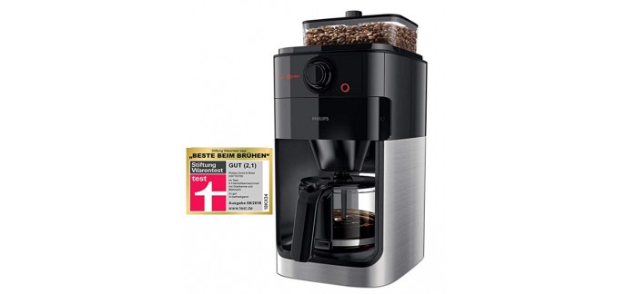 Amazon: Philips HD7767/00 Machine à café Grind & Brew - Broyeur intégré à 139,99€