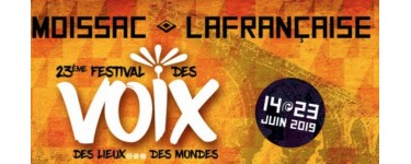 FranceTV: Tentez de gagner un séjour à Moissac pour le festival des Voix 