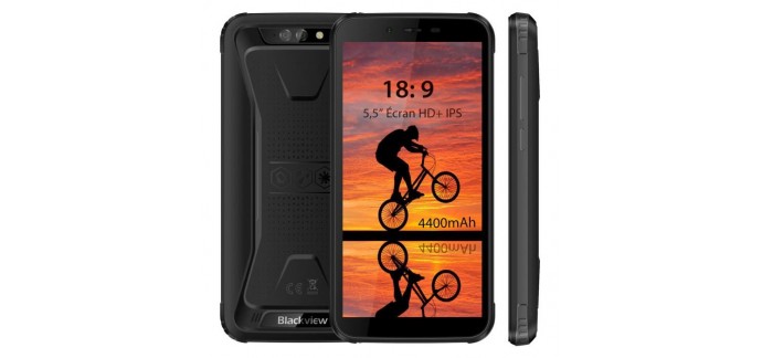Cdiscount: Blackview BV5500 Smartphone IP68 étanche 5,5" Écran(18:9 Ratio) 16Go 4400mAh à 89.99€