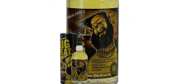 Auchan: BIG PEAT Whisky Big Peat avec étui 46% à 44.35€ au lieu de 50.40€