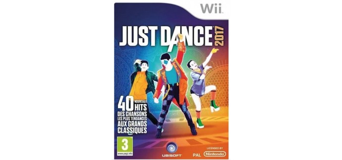 Rakuten: Just Dance 2017 sur Wii à 8.99€ au lieu de 9.99€