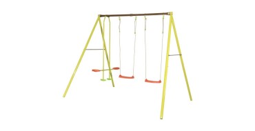 Cdiscount: TRIGANO Portique ELIROU en m&eacute;tal - H 2,20 m - 3 balan&ccedil;oires &agrave; 99.99&euro; au lieu de 129&euro;