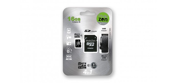 Groupon: Jusqu'à 85% de réduction sur les cartes micro SD avec adaptateur USB et carte SD