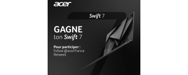 Acer: Un PC Portable Acer Swift 7 (le PC le plus fin et léger au monde) à gagner