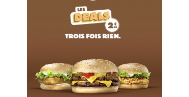 Burger King: [Les Deals] 10 produits à moins de 3€