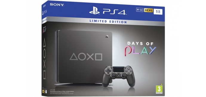 Boulanger: Console PS4 Sony PS4 1To Days of Play 2019 à 299€ au lieu de 349€