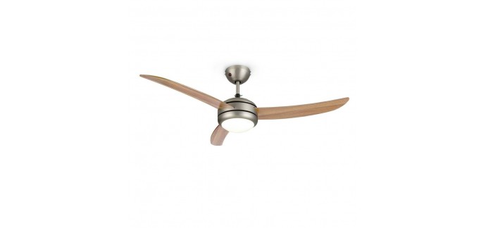 eBay: El Paso ventilateur de plafond Klarstein 52" douille E27 3 pales imitation chêne à 219.99€