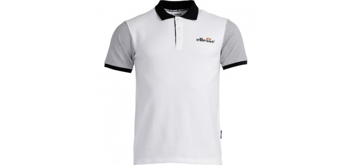 Go Sport: Polo multisport Homme Ellesse blanc 100% coton en solde à 11,99€