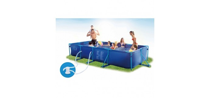 Rue du Commerce: Piscine tubulaire Puka Puka - CARREFOUR - L. 4,57 x l. 2,13 x H. 0,84 m &agrave; 99&euro; au lieu de 179.99&euro;
