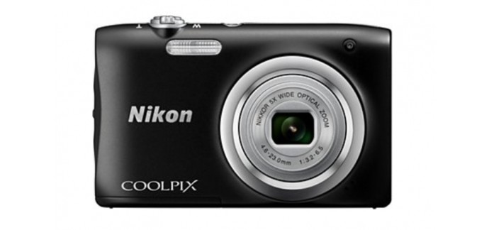 Boulanger: Nikon Coolpix A100 noir COMPACT Numérique à 79.99€ au lieu de 89.99€
