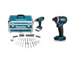Cdiscount: Perceuse visseuse à percussion MAKITA HP457DWX4 1 Batterie 1,3 Ah - Coffret aluminium à 239.99€
