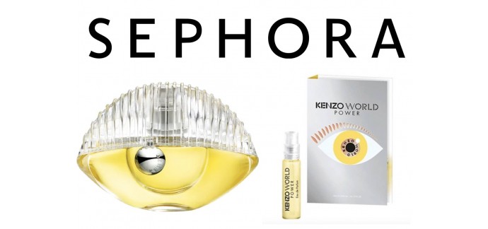 Sephora: 1 an de parfum à gagner et 20000 échantillons Kenzo World Power offerts
