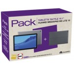 Fnac: Pack Tablette Huawei MediaPad M5 Lite 10.1" 32 Go WiFi Gris + Etui en soldes à 219,99€