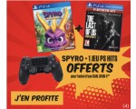 Micromania: 1 manette PS4 DUAL-SHOCK 4 achetée = Spyro et un jeu Playstation hit offerts