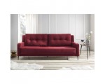 Rue du Commerce: Canapé BERGEN - BOBOCHIC - 3 places - Convertible - Rouge - 222cm x 90cm x 92cm à 259€