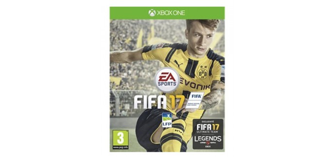 Boulanger: Jeu Xbox One Electronic Arts FIFA 17 à 2.99€ au lieu de 17.99€