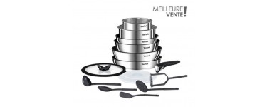 Boulanger: Batterie de cuisine Tefal Ingenio Emotion 15 pièces L925SF14 à 99.99€ au lieu de 189.99€