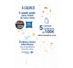 Carrefour: 2 vols pour une destination du choix, 5 cartes cadeaux Showroomprivé de 100€  