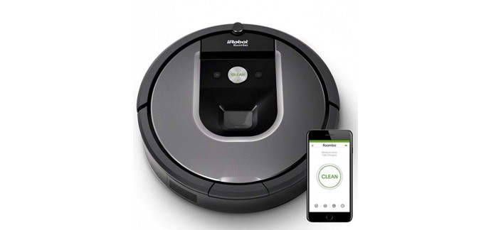 Amazon: Aspirateur robot avec forte puissance d'aspiration iRobot Roomba 960 à 474€ au lieu de 649€