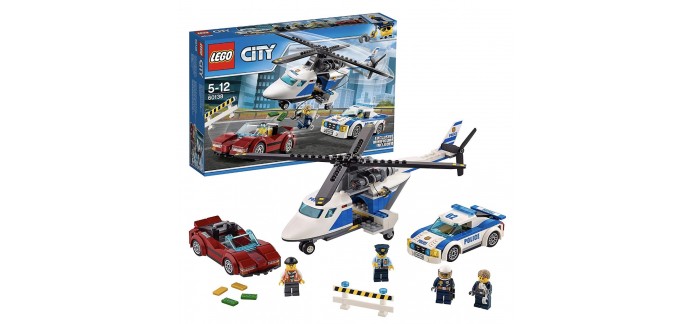 Amazon: LEGO City - La course-poursuite en hélicoptère - 60138 à 20,71€