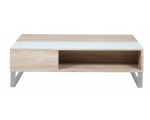 BUT: Table basse plateau relevable AZALEA Blanc et chêne à 159.99€ au lieu de 229.99€