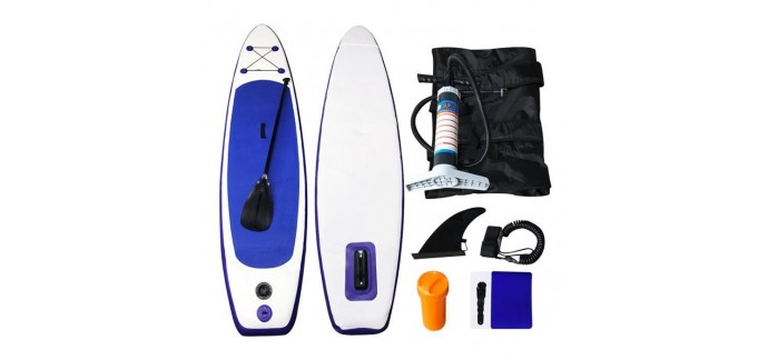 Cdiscount: Pack Paddle Gonflable 305x71x10cm - Bleu et blanc - Accessoires compris à 149.99€