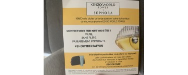 Sephora: 1 pochette et son lait corps 50ml offerts dès l'achat d'une 50 ml dans la ligne Kenzo World