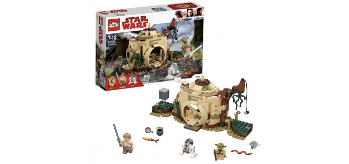 Amazon: LEGO Star Wars - La hutte de Yoda - 75208 à 20,86€