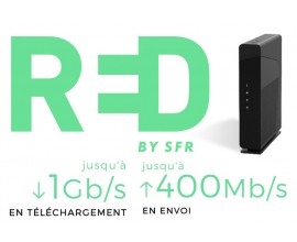 RED by SFR: Box internet Fibre (1Gb/s ↓ et 400Mb/s ↑) à 22€ par mois pendant 1 an sans engagement