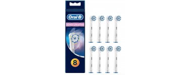 Amazon: Oral-B Sensi Ultrathin Brossettes de Rechange pour Brosse à Dents Électrique x8 à 16.49€