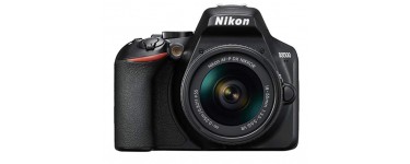 Amazon: Nikon Kit Reflex numérique D3500 + AF-P DX 18-55 f/3.5-5.G VR Noir à 499€