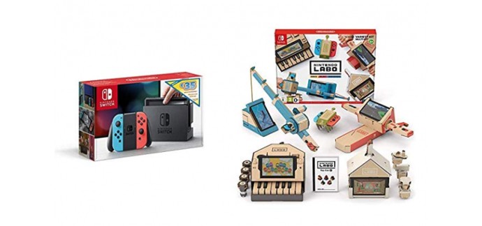Amazon: Console Nintendo SwitchTM avec une Joy-ConTM bleu néon et une Joy-ConTM Edition Limitée à 299.99€